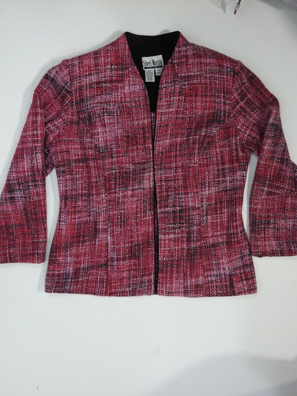 Sheri Martin Sz 14 Pink Tweed Blazer
